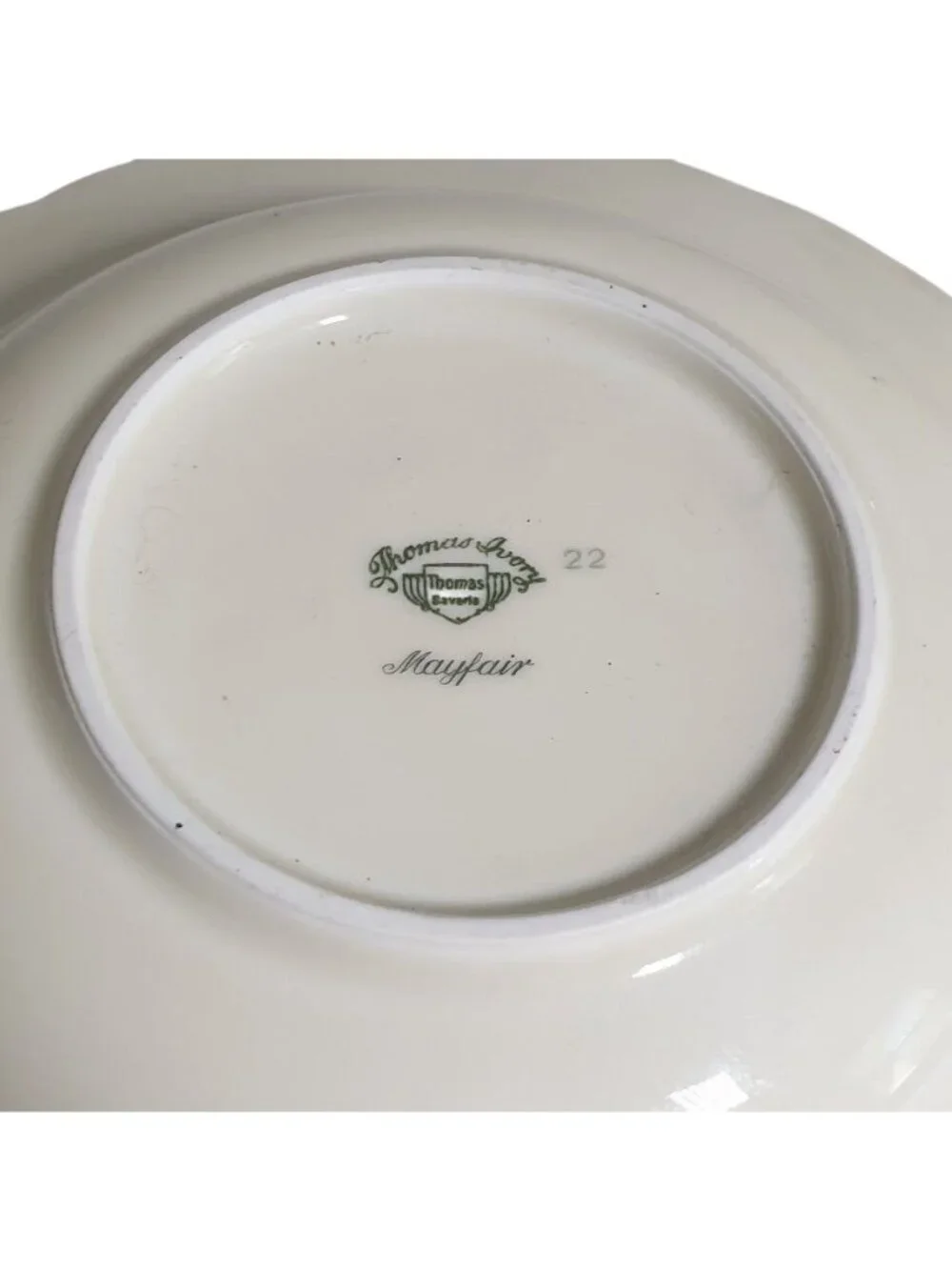 Thomas Ivory Bavaria Mayfair Floral Rimmed Soup Bowl Vintage Porcelain Gold Trim